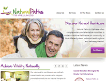 Tablet Screenshot of naturalpathstowellness.com